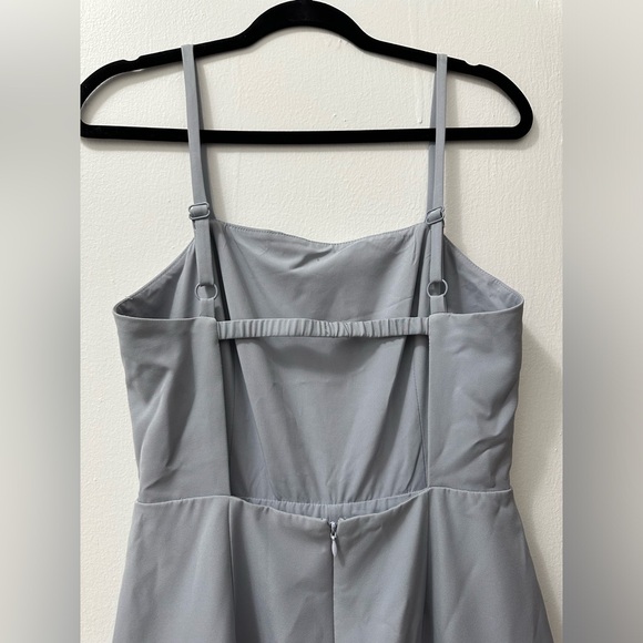 Light blue / silver Watch jumpsuit with square back - Picture 4 of 7